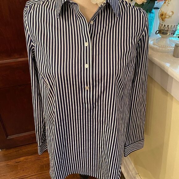 *Talbots* Classic Striped French-Chic Top Sz 6 EUC - Picture 2 of 7